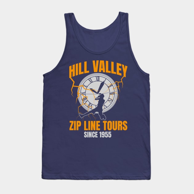 Back to the Future Hill Valley Zip Line Tours Tank Top by Meta Cortex